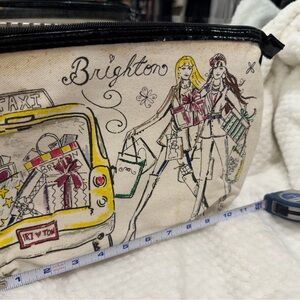 Brighton Women's Illustrated Canvas Cosmetic Bag - Black, Yellow, Red